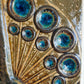 JOSEPH SIMON Søholm Peacock Stoneware Wall Plaque Mollaris.com 