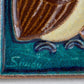 JOSEPH SIMON Søholm Two Owls Stoneware Wall Plaque Mollaris.com 