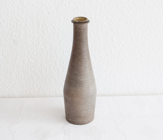 KÄHLER Large Rough Yellow Glazed Ceramic Vase Mollaris.com 