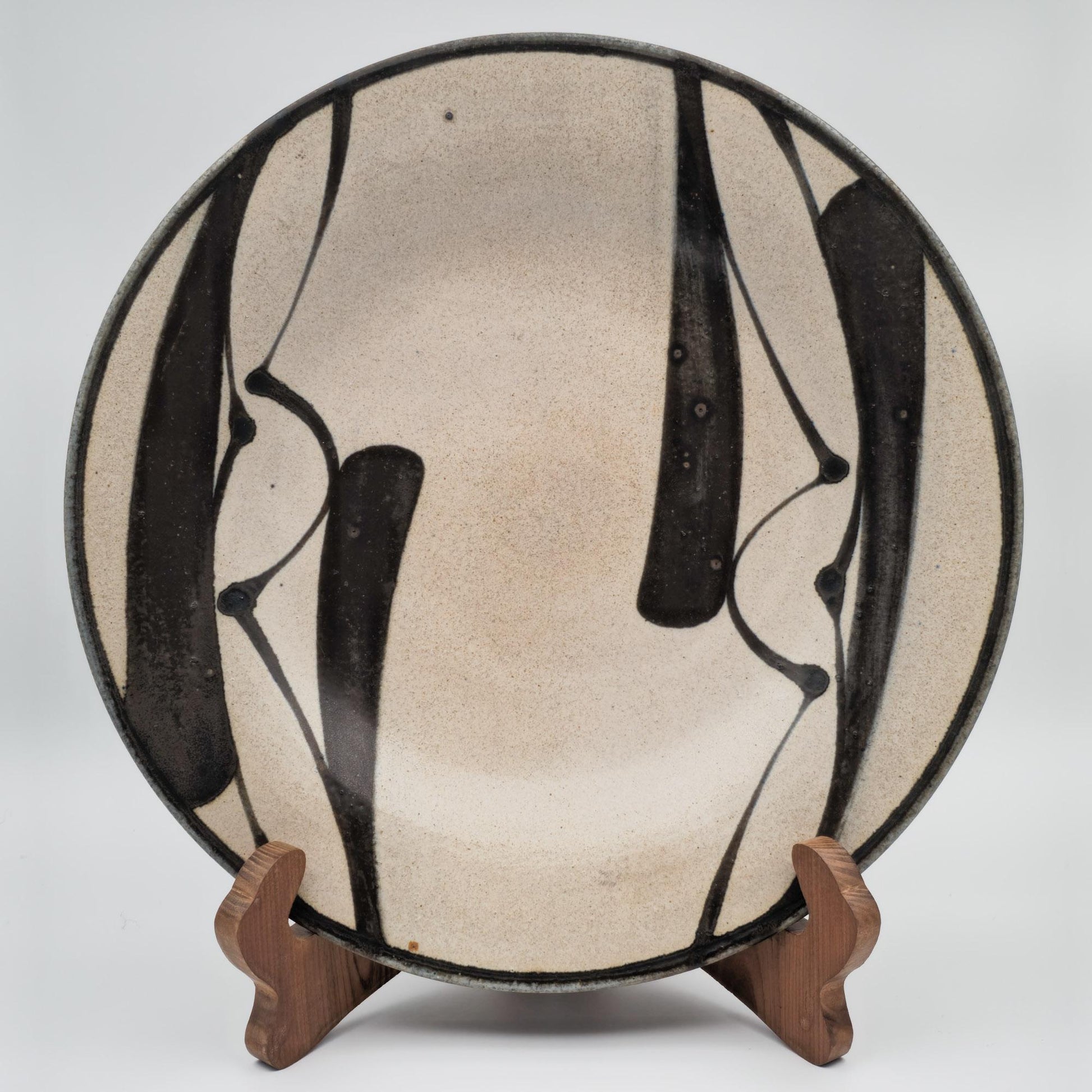 KÄHLER Marie Bønløkke Large Abstract Decorated Stoneware Dish Mollaris.com 