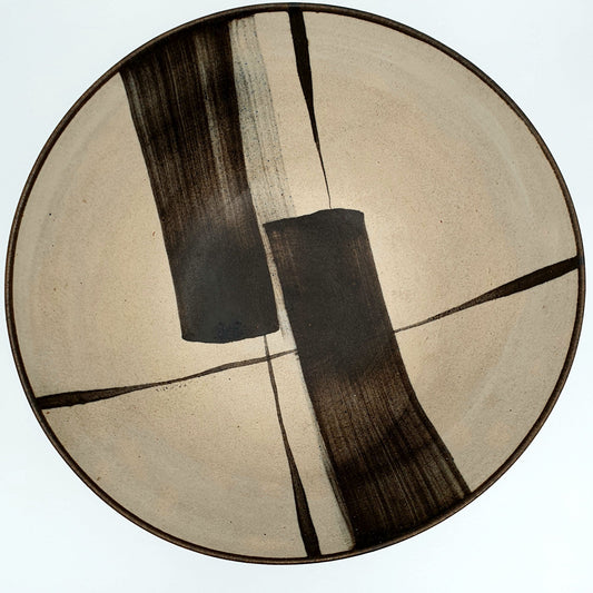 KÄHLER Marie Bønløkke Large Abstract Decorated Stoneware Fruit Bowl Mollaris.com 