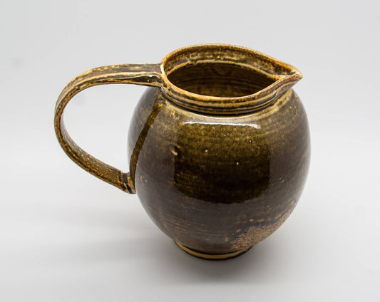 KÄHLER Svend Hammershøi Yellow Black Glazed Ceramic Jug Mollaris.com 