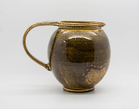 KÄHLER Svend Hammershøi Yellow Black Glazed Ceramic Jug Mollaris.com 