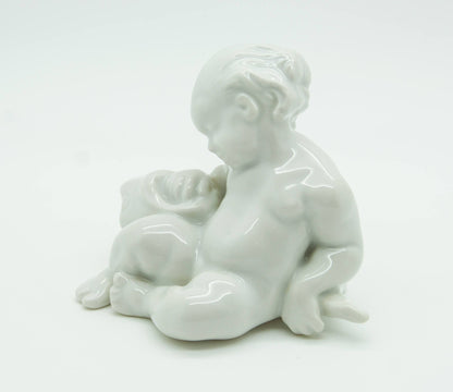 KAI NIELSEN Bing & Grøndahl Sea Child with Fish Porcelain Figurine Mollaris.com 