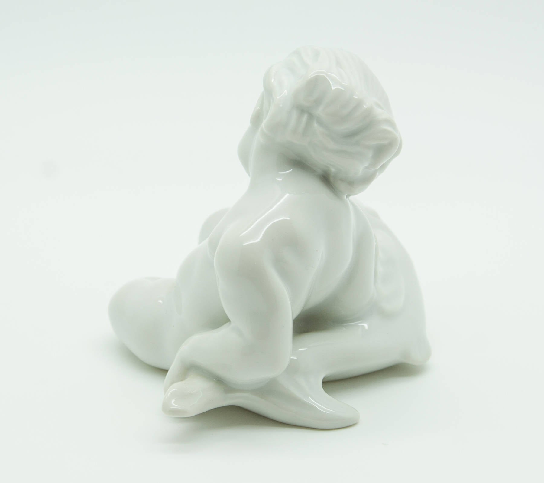 KAI NIELSEN Bing & Grøndahl Sea Child with Fish Porcelain Figurine Mollaris.com 