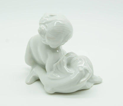 KAI NIELSEN Bing & Grøndahl Sea Child with Fish Porcelain Figurine Mollaris.com 