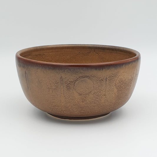 KALUNDBORG KERAMIK Brown Glazed Stoneware Bowl Mollaris.com 