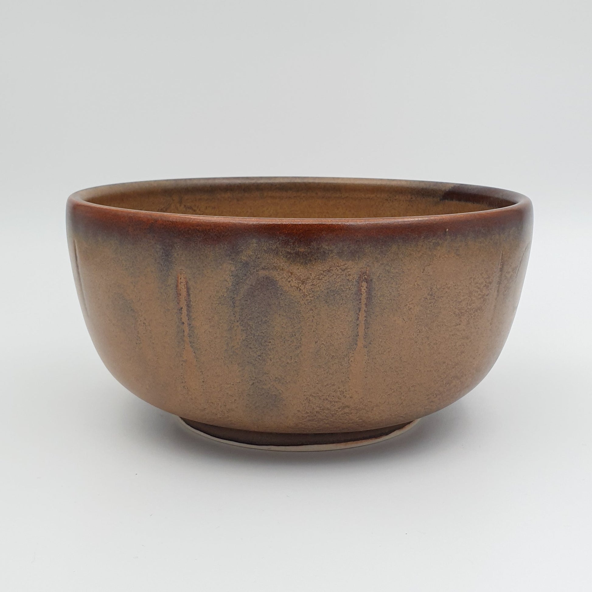 KALUNDBORG KERAMIK Brown Glazed Stoneware Bowl Mollaris.com 