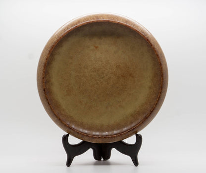 KNABSTRUP Brown Glazed Scales Stoneware Bowl Mollaris.com 