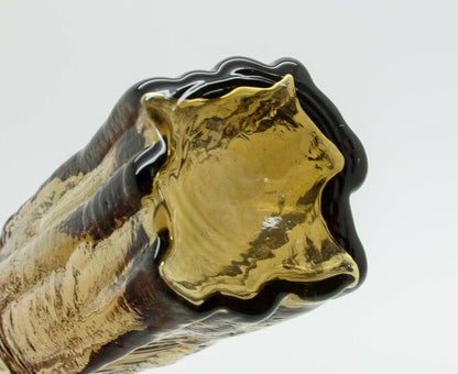 Lindshammar Christer Sjögren Mold-Blown Amber Glass Vase Mollaris.com 