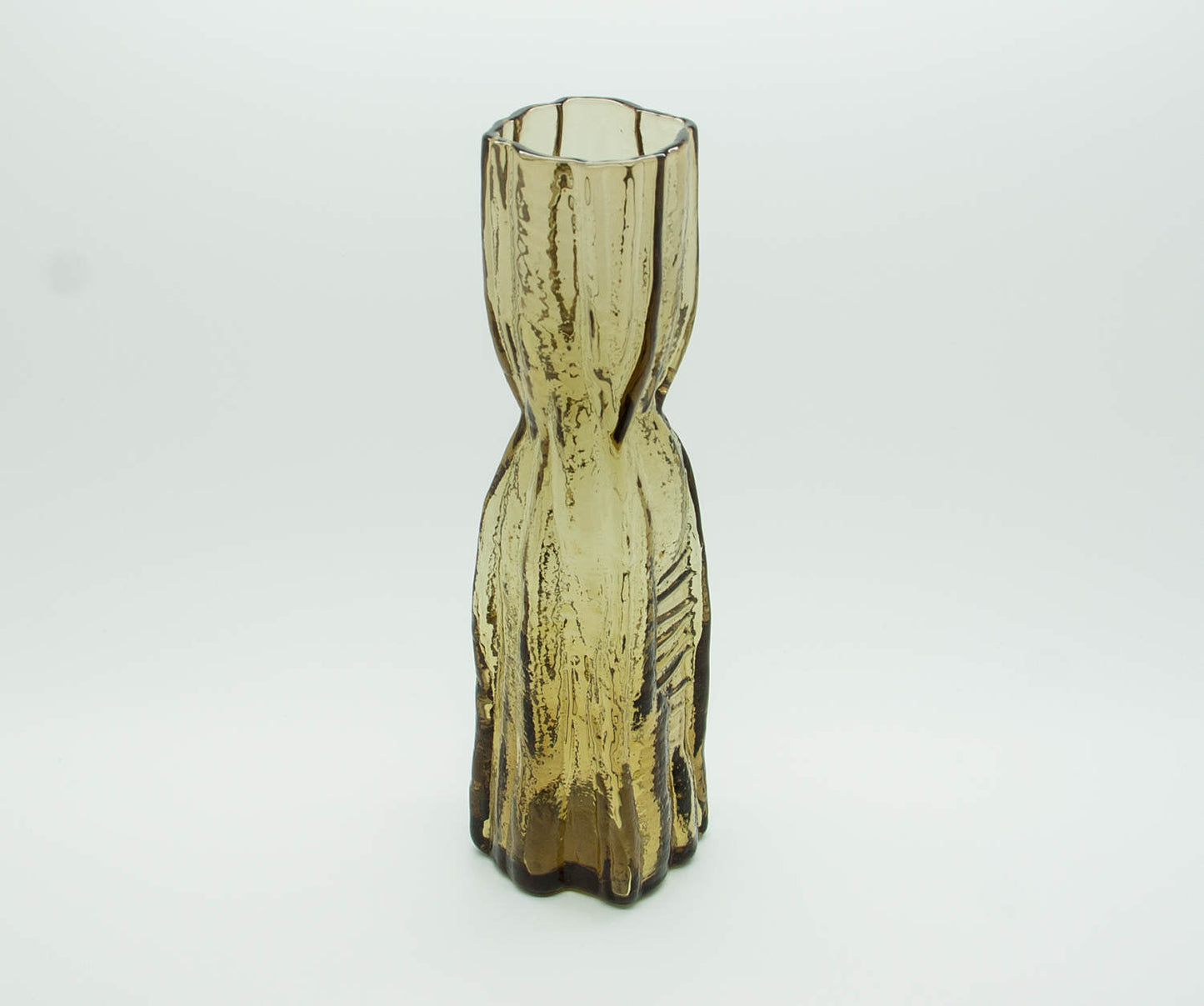 Lindshammar Christer Sjögren Mold-Blown Amber Glass Vase Mollaris.com 