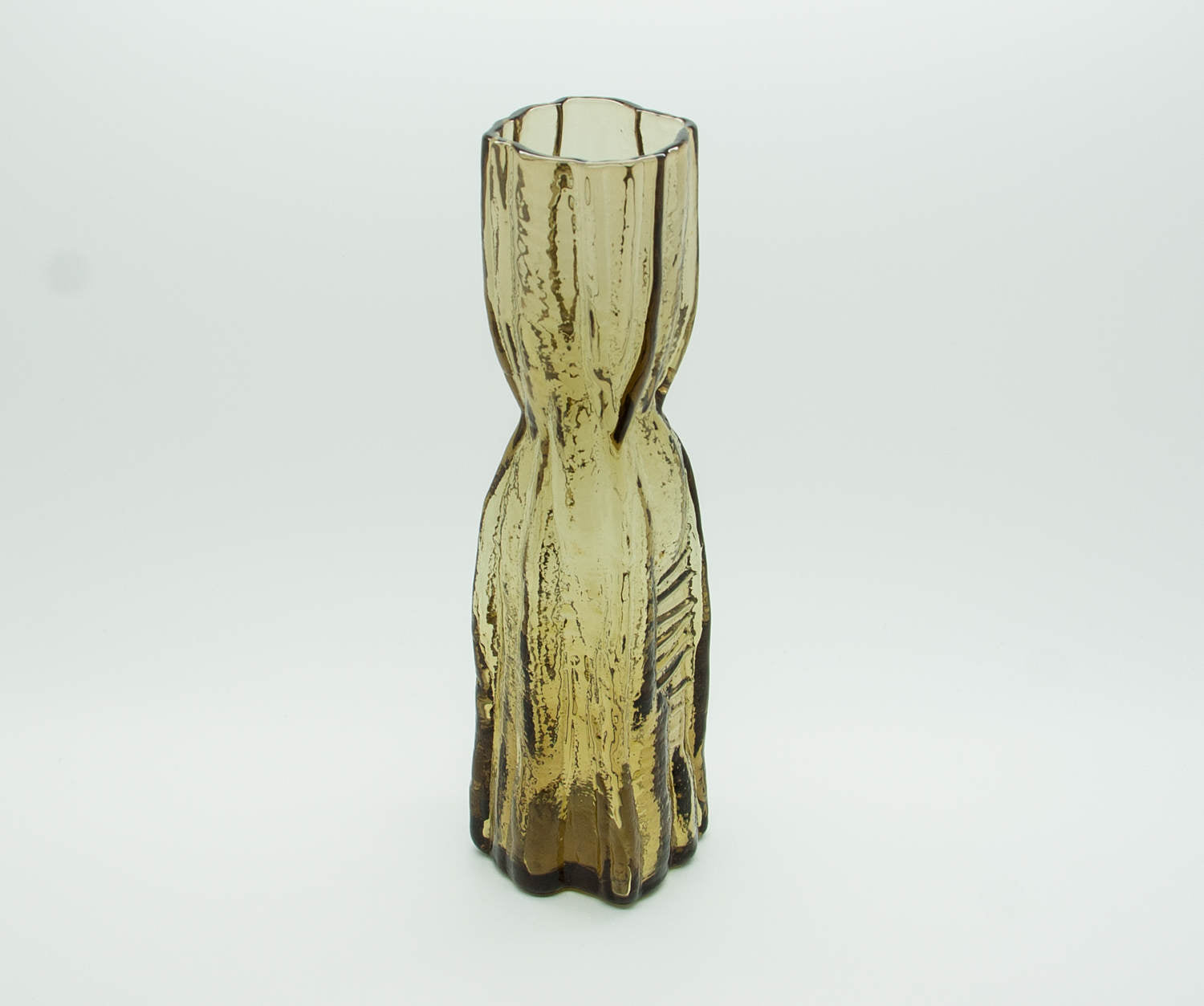 Lindshammar Christer Sjögren Mold-Blown Amber Glass Vase Mollaris.com 