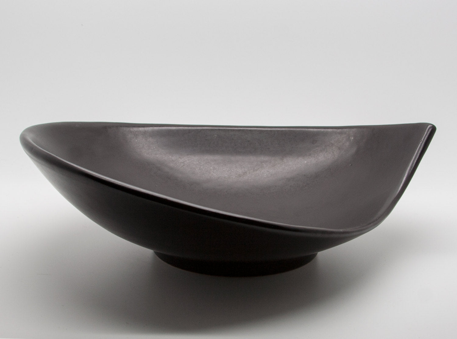 MØRKØV Black Glazed Ceramic Fruit Tray Mollaris.com 