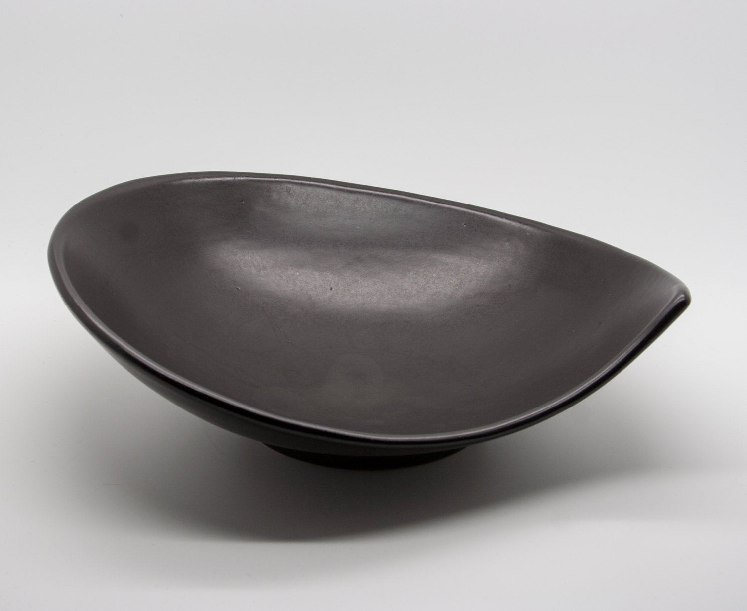 MØRKØV Black Glazed Ceramic Fruit Tray Mollaris.com 