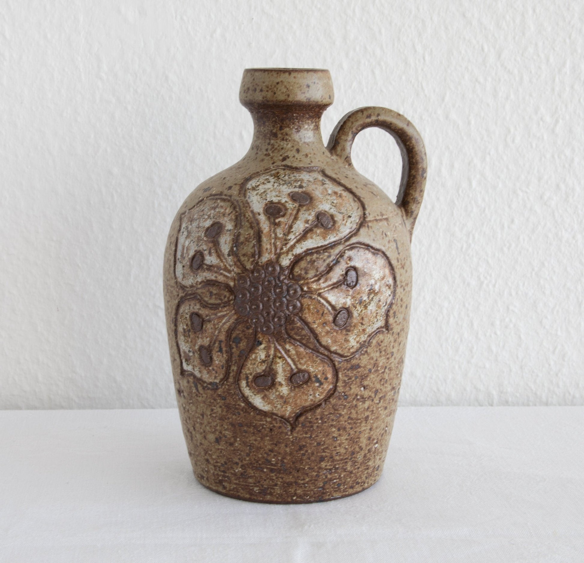 METTE LØKKE STIIL Organic Decorated Stoneware Jug Vase Mollaris.com 
