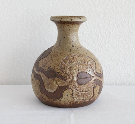 METTE LØKKE STIIL Organic Decorated Stoneware Vase Mollaris.com 
