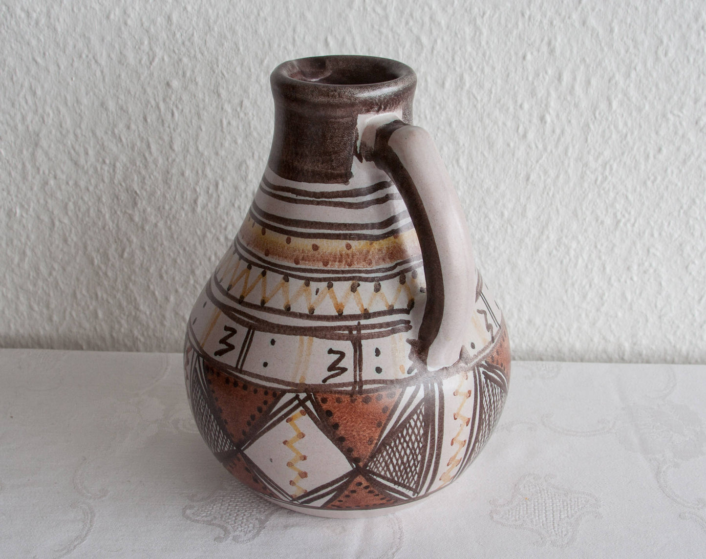 MICHAEL ANDERSEN Abstract Decorated Stoneware Jug Vase Mollaris.com 