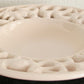 MICHAEL ANDERSEN Large White Glazed Openwork Stoneware Bowl Dish Mollaris.com 