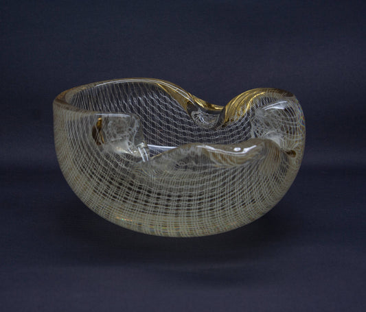 MILOS PULPITEL / RUDOLF SCHWEDLER Harrach Studio HARRTIL White Lattice Glass Bowl Mollaris.com 