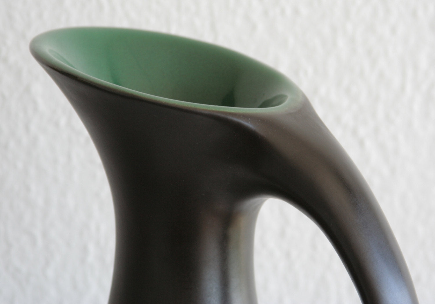 MØRKØV Monumental Black Green Glazed Ceramic Floor Vase Mollaris.com 