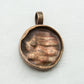 Modernist PENTTI SARPANEVA Brutalist Finnish Bronze Pendant Mollaris.com 