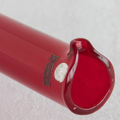 NANNY STILL Riihimäen Lasi Oy Koristepullo Ruby Red Glass Vase Mollaris.com 