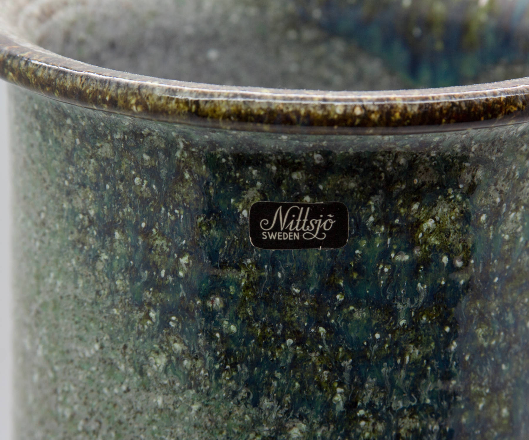 NITTSJÖ Large Cylindrical Ceramic Vase Mollaris.com 
