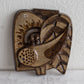 NOOMI BACKHAUSEN Søholm Abstract Bird Design Stoneware Wall Plaque Mollaris.com 