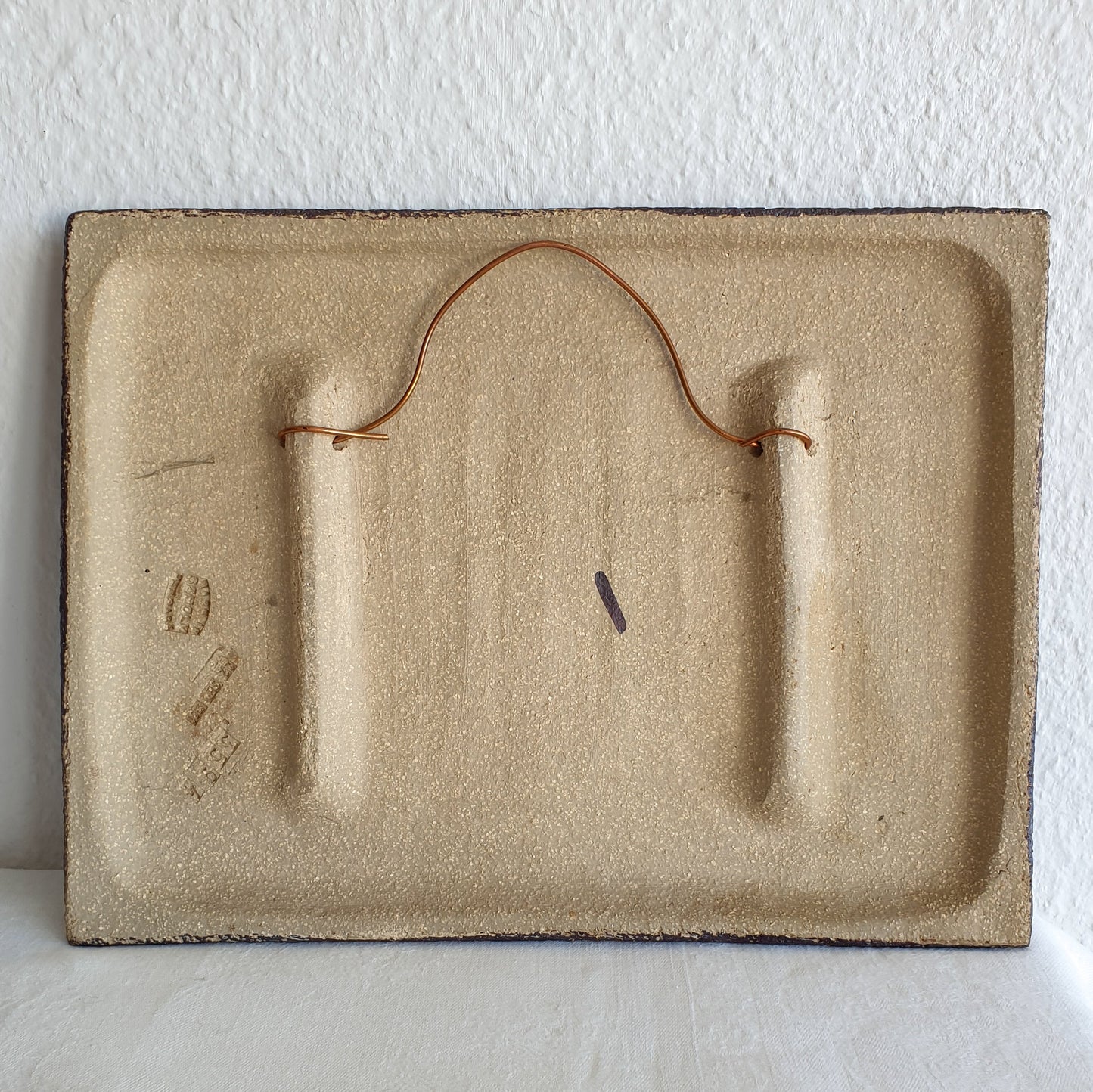 NOOMI BACKHAUSEN Søholm Abstract Birds on Branches Stoneware Wall Plaque Mollaris.com 