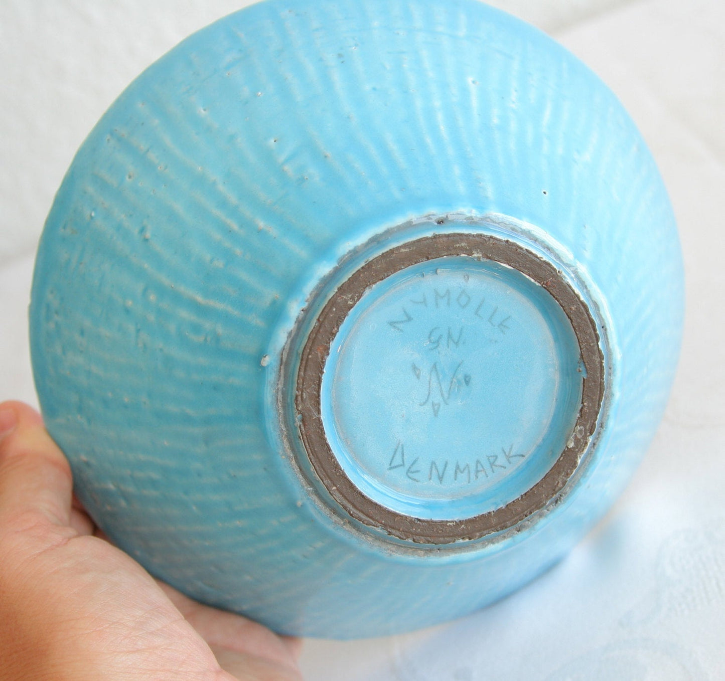 Nymølle GUNNAR NYLUND Turquoise Stoneware Bowl Mollaris.com 