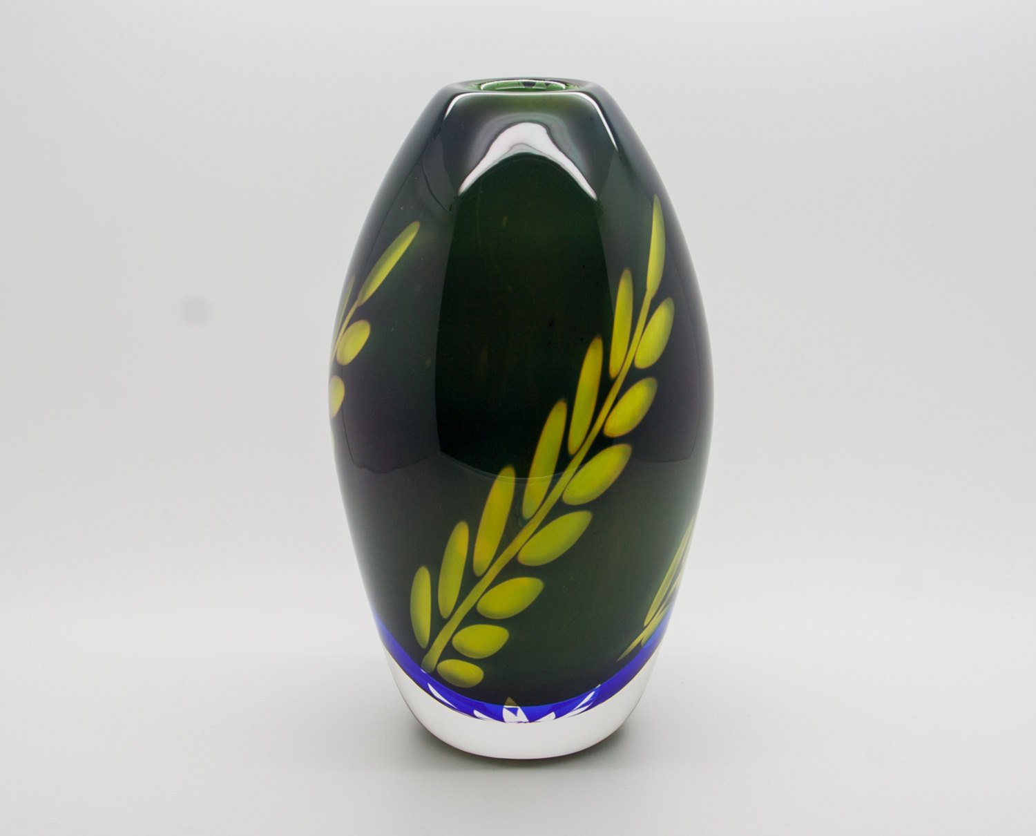 Orrefors HERMANN WINTERSTELLER Glasatelje Graal Glass Vase Mollaris.com 