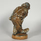 POUL HAUCH CARLSEN Brown Glazed Clown (Charlie Rivel) Stoneware Sculpture Mollaris.com 