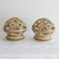 Pair of NOOMI BACKHAUSEN Søholm Openwork Ceramic Table Lamps Mollaris.com 