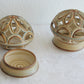 Pair of NOOMI BACKHAUSEN Søholm Openwork Ceramic Table Lamps Mollaris.com 