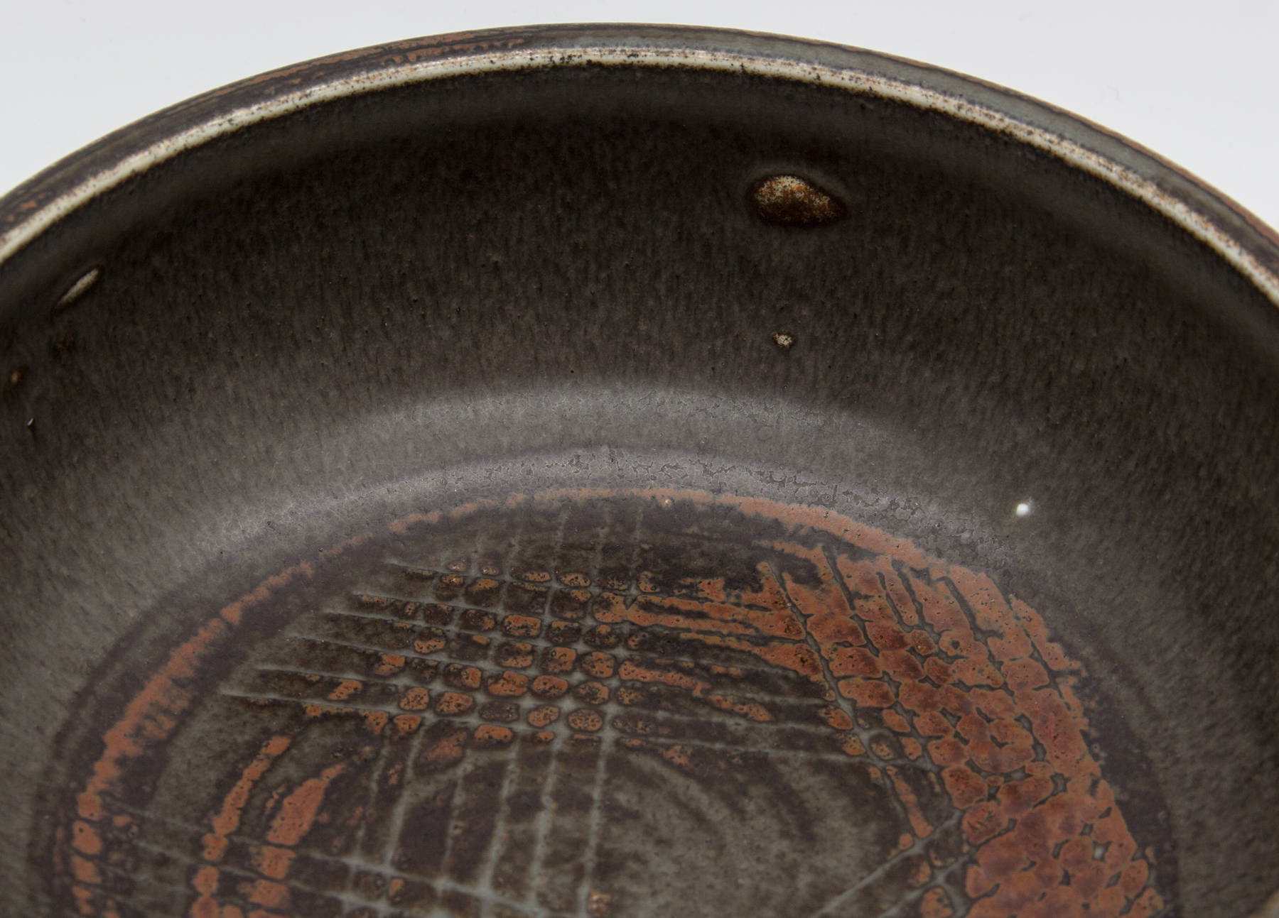 Rörstrand CARL HARRY STÅLHANE Brown Glazed Atelje Stoneware Bowl Mollaris.com 