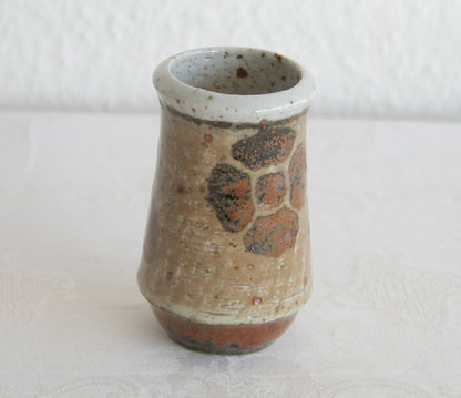 Rörstrand DREJAR GRUPPEN 1975 Decorated Chamotte Stoneware Vase Mollaris.com 
