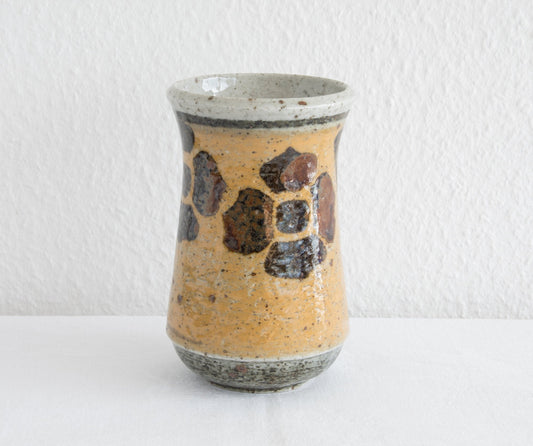 Rörstrand DREJAR GRUPPEN 1975 Large Decorated Chamotte Stoneware Vase Mollaris.com 