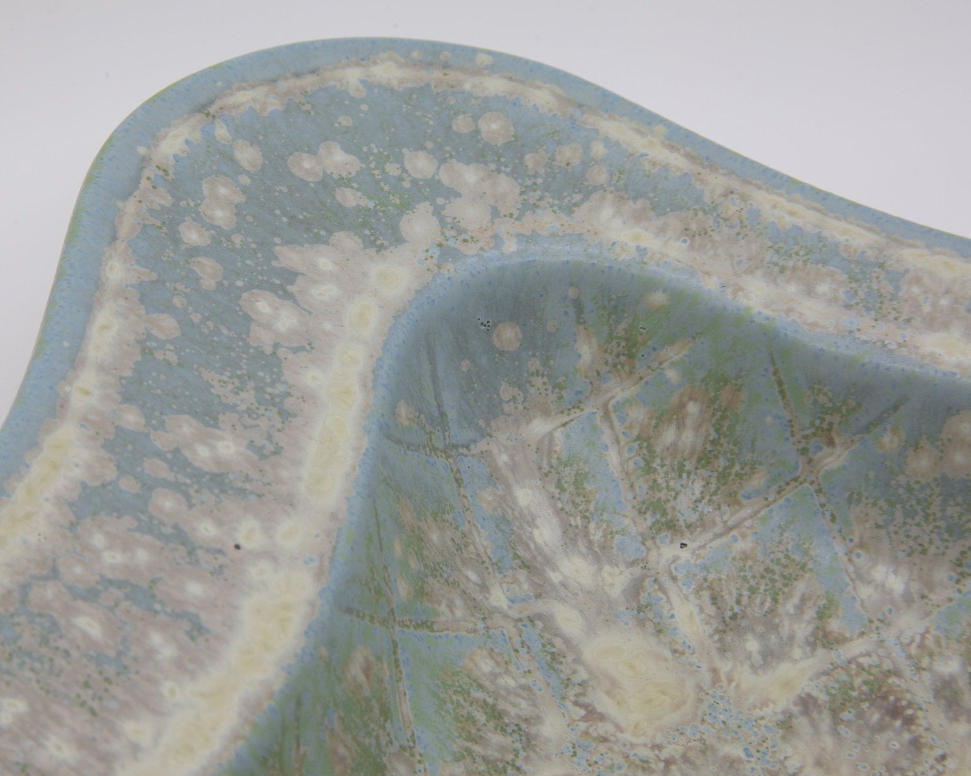 Rörstrand GUNNAR NYLUND Green Crystal Glazed Stoneware Tray Mollaris.com 