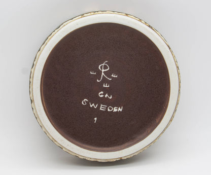 Rörstrand GUNNAR NYLUND Small RUBUS Brownish Harefur Stoneware Bowl Mollaris.com 