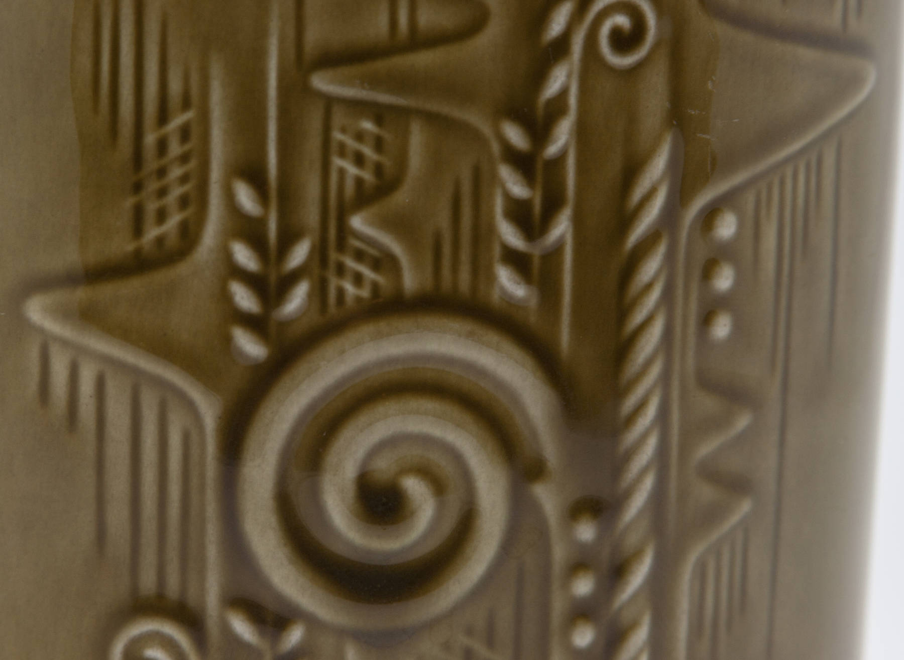 Rörstrand OLLE ALBERIUS Light Brown Lummer Stoneware Vase Mollaris.com 