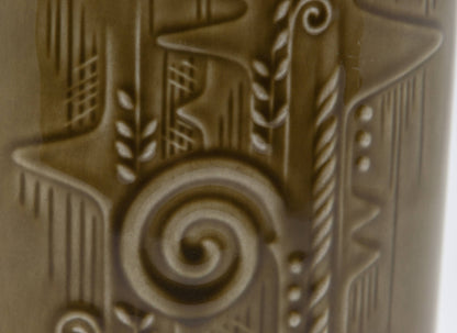 Rörstrand OLLE ALBERIUS Light Brown Lummer Stoneware Vase Mollaris.com 