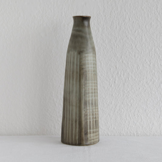 Rörstrand Atelje CARL HARRY STÅLHANE Large Beige Brown Glazed Stoneware Vase Mollaris.com 