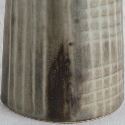 Rörstrand Atelje CARL HARRY STÅLHANE Large Beige Brown Glazed Stoneware Vase Mollaris.com 