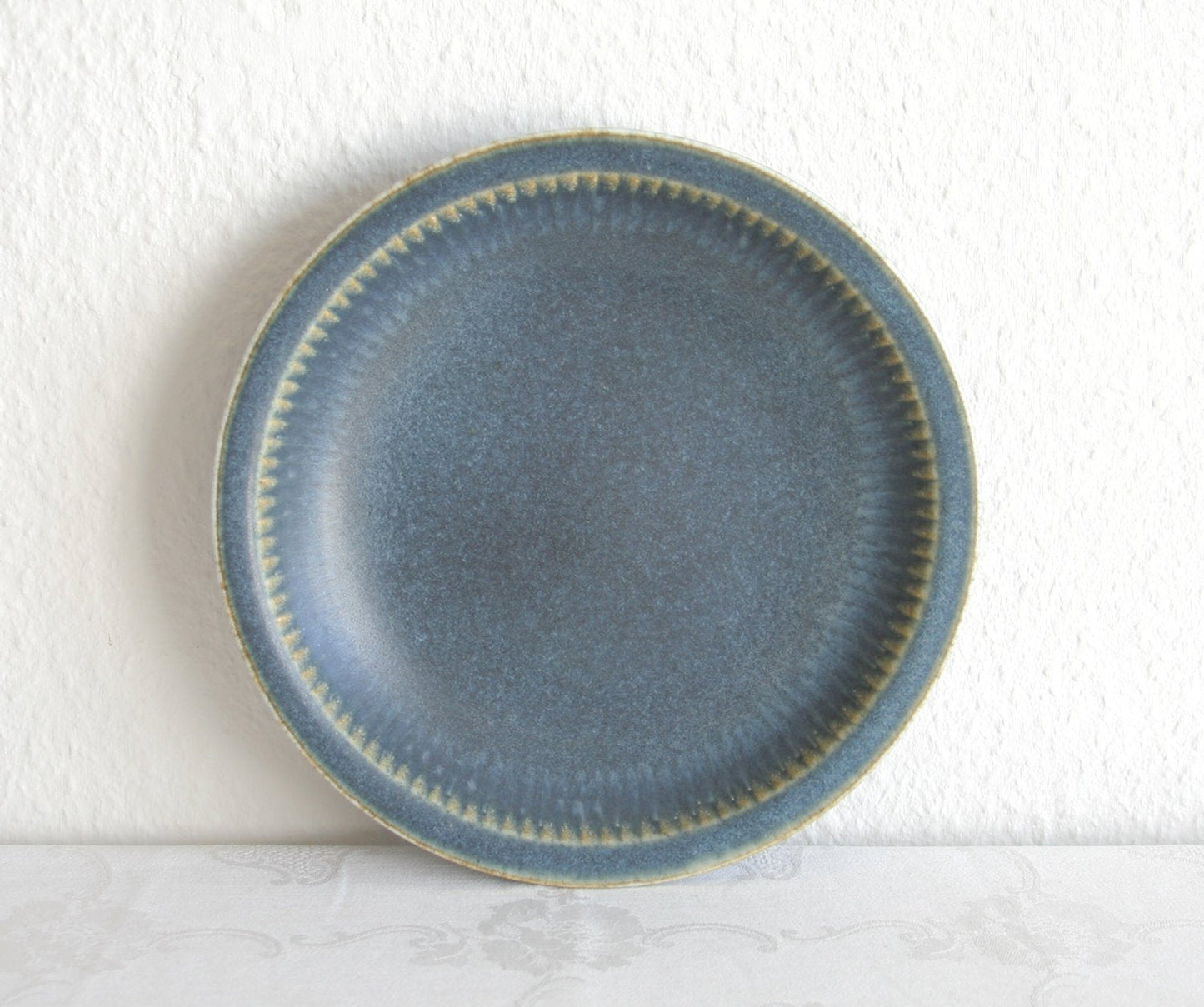 Rörstrand CARL HARRY STÅLHANE Blue Harefur Glazed Stoneware Bowl Dish Mollaris.com 