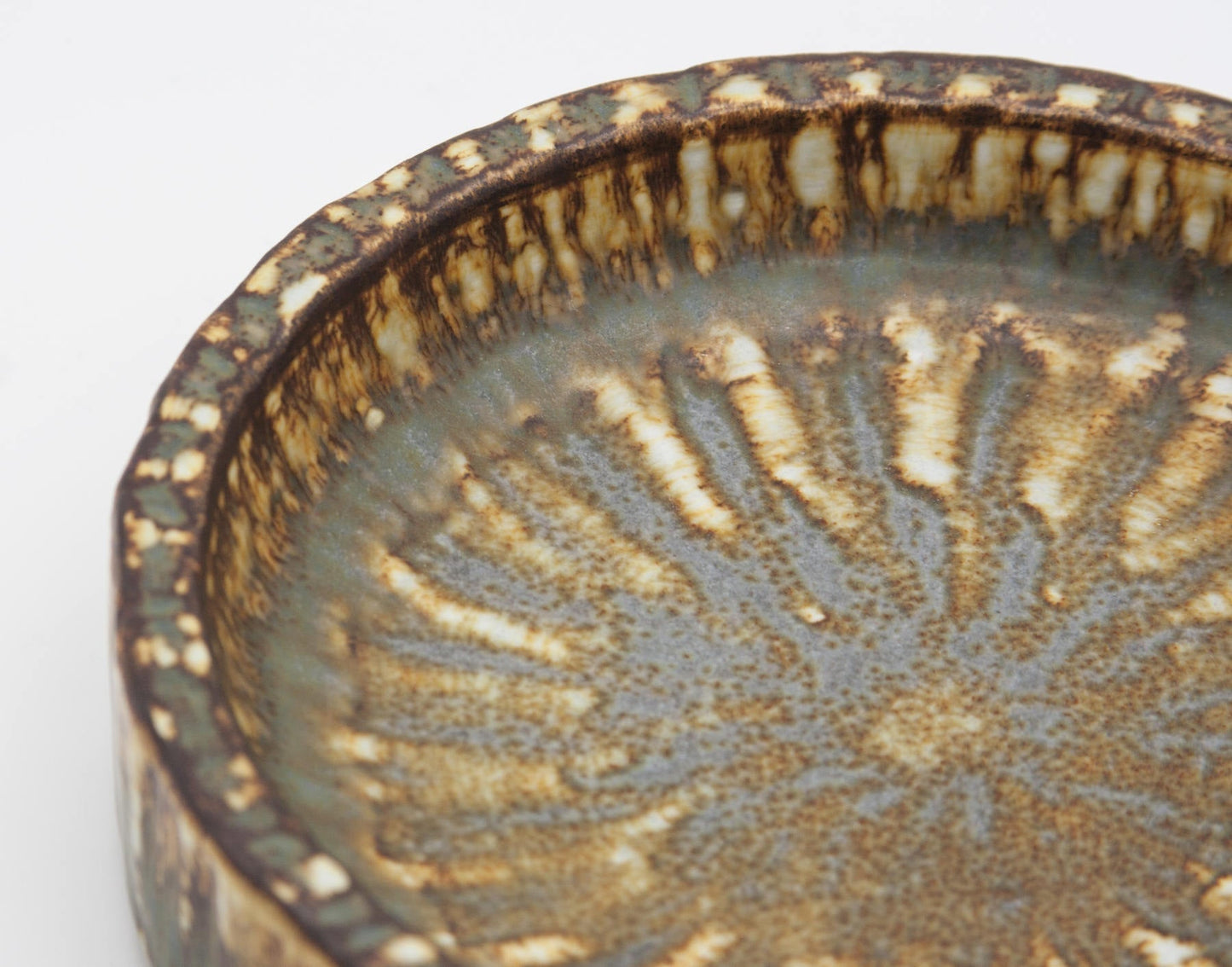 Rörstrand GUNNAR NYLUND Small RUBUS Brownish Harefur Stoneware Bowl Mollaris.com 