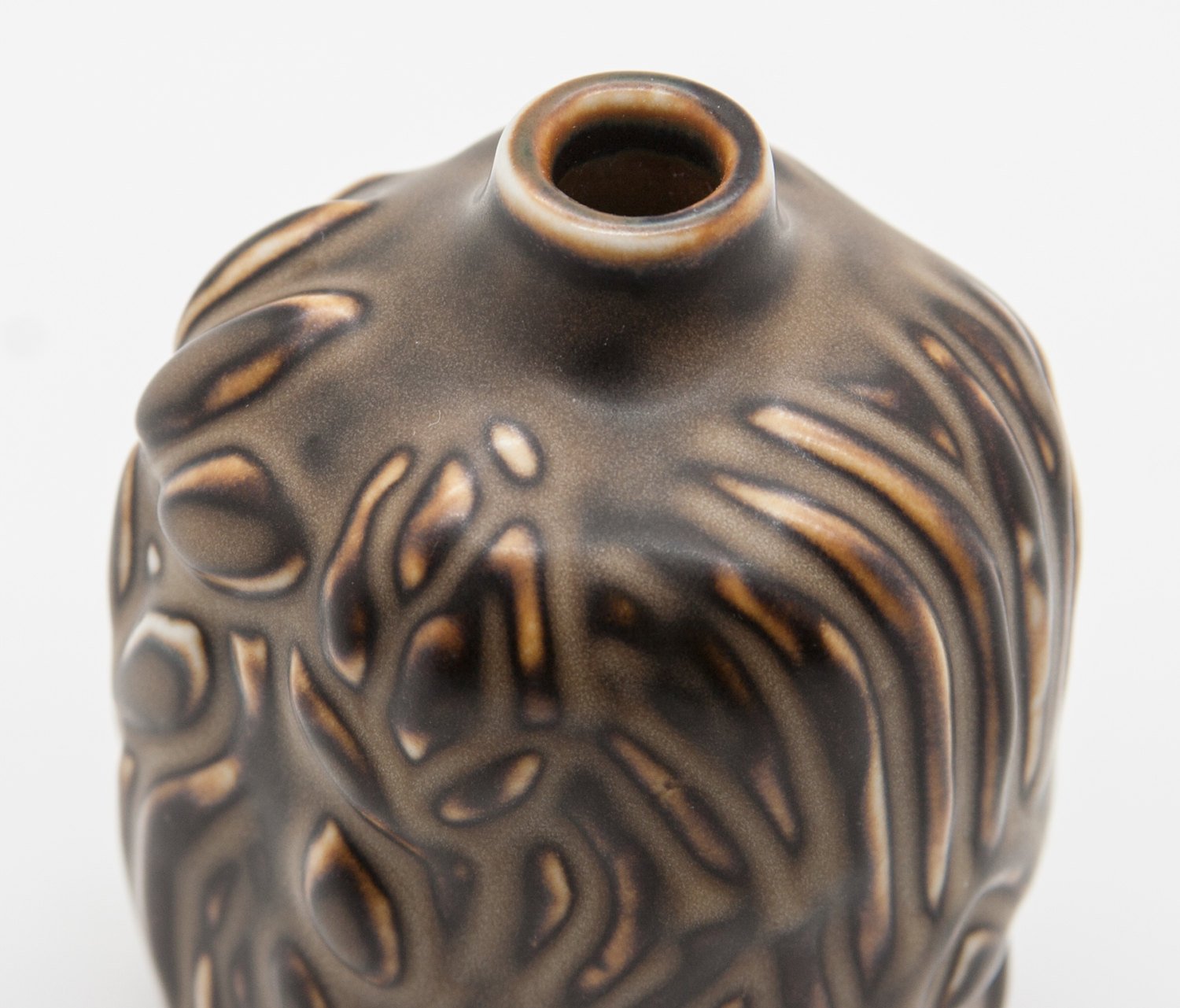 Royal Copenhagen AXEL SALTO Small Sung Glazed Stoneware Vase Mollaris.com 