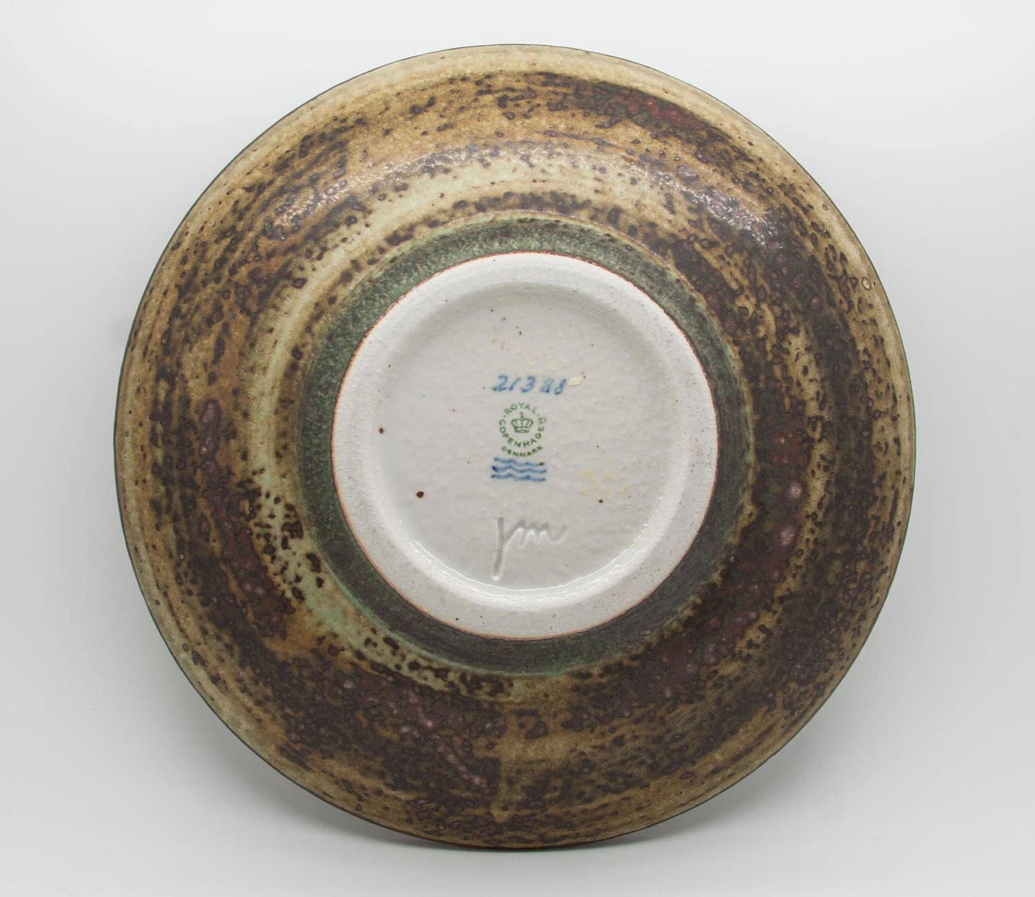 Royal Copenhagen JØRGEN MOGENSEN Large Sung Glazed Stoneware Bowl Dish Mollaris.com 