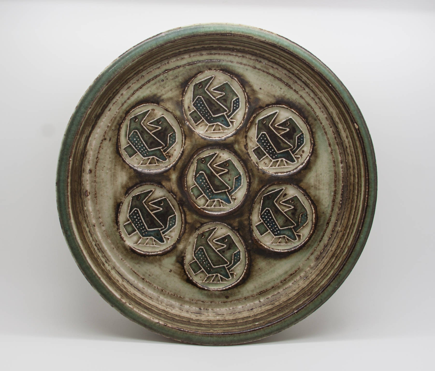 Royal Copenhagen JØRGEN MOGENSEN Sung Glazed Stoneware Bowl Dish Mollaris.com 