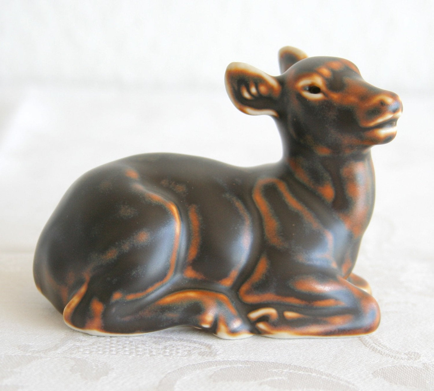 Royal Copenhagen KNUD KYHN Sung Glazed FAWN Stoneware Figurine # 20183 Mollaris.com 