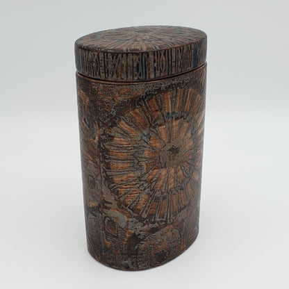 Royal Copenhagen NILS THORSSON Tall Baca Faiance Lidded Jar Mollaris.com 